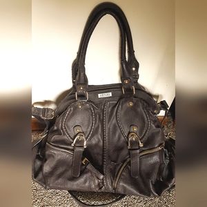 Large dark brown satchel